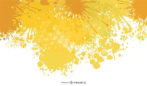 Yellow Splat Background Design Vector Download