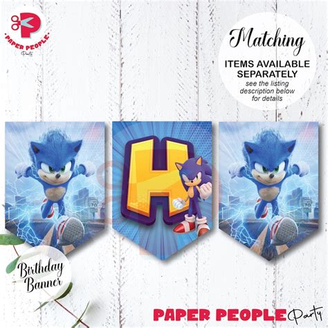 Sonic Birthday Welcome Board Sonic Party Welcome Sign Printable