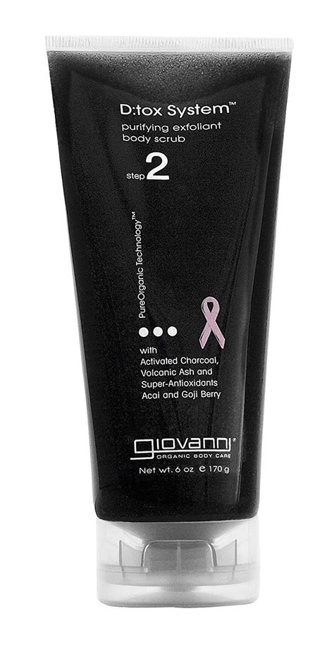 Giovanni Dtox System Purifying Exfoliant Body Scrub 6 Oz Removes