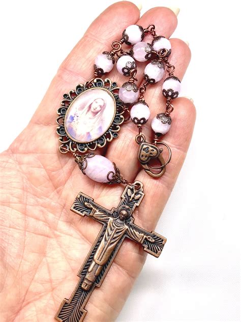 Catholic Rosary Tenner Beautiful Rosaries Decade Pocket Etsy