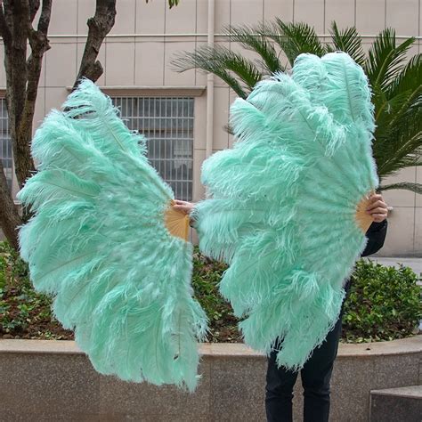 Abanicos De Plumas De Avestruz Naturales Esponjosos De 13 Huesos Para