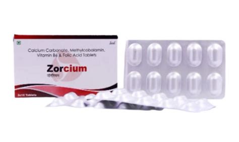 Calcium Carbonate Methylcobalamin Vitamin B6 And Folic Acid Tablets General Medicines At Best