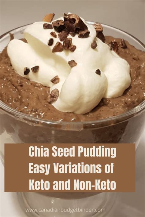 Easy Keto Chia Seed Pudding Recipes You Ll Love Canadian Budget Binder