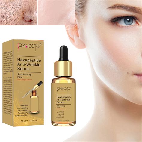 Six Peptide Essence Liquid Facial Moisturizing Desalination Fine Lines Anti Wrinkle S Erum（35ml