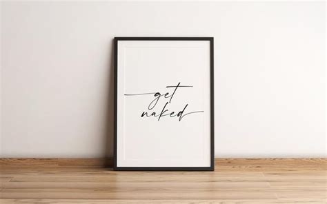 Get Naked Print Get Naked Poster Dressing Room Art Bathroom Art