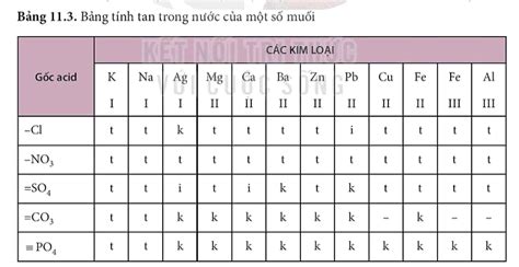 Lý thuyết KHTN 8 Bài 11 Kết nối tri thức