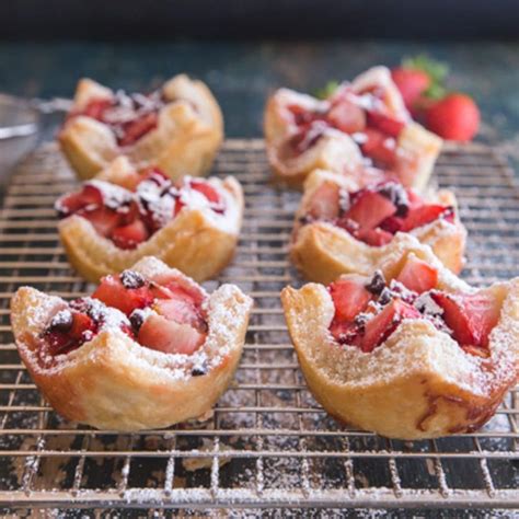 Easy Puff Pastry Strawberry Tarts Recipe An Italian In My Kitchen