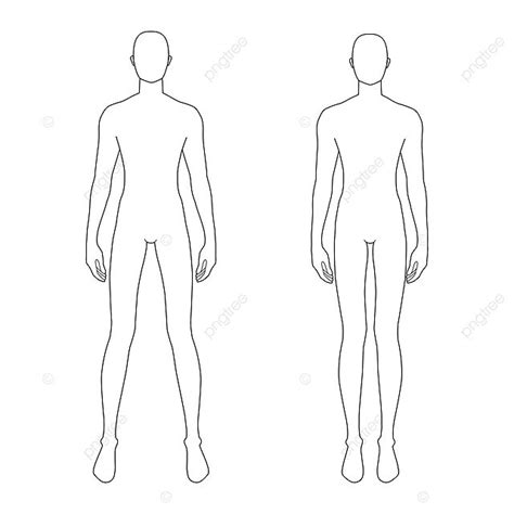 Male Costume Design Body Templates