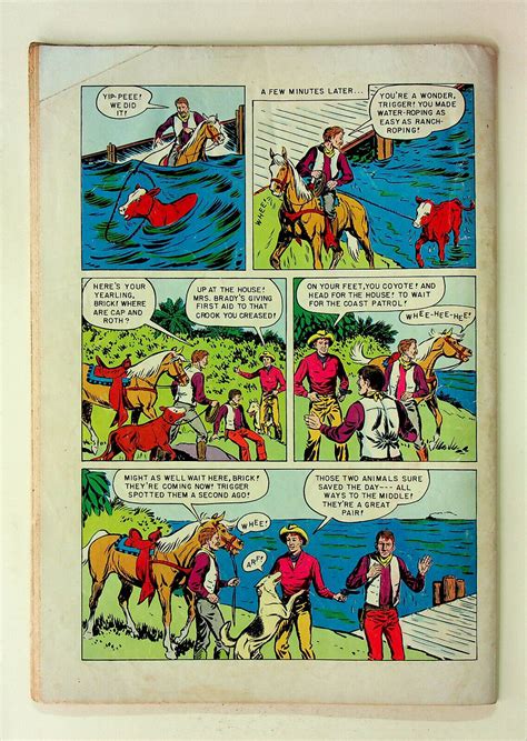Roy Rogers Trigger 12 Mar May 1954 Dell Good Comic Books