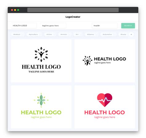 Health Logo Design Create Your Own Health Logos