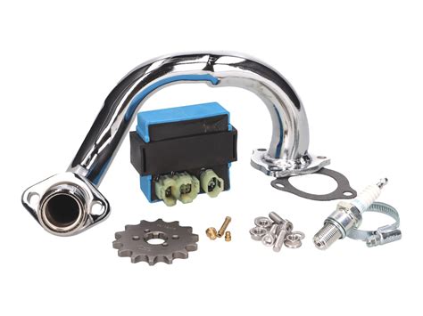 Derestriction Kit Premium Chromed Manifold 101 OCTANE For Derbi