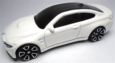 2014 Hot Wheels Bmw M4 White 1 64 Diecast 2 3 4 Car With Silver Rims Ebay