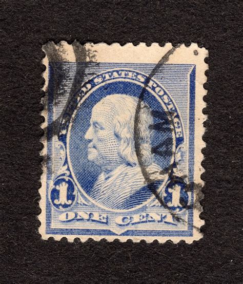 Cent Carrier Stamp Benjamin Franklin Off