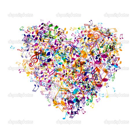 Notes De Musique Colorées Image Vectorielle Par Ramonakaulitzki