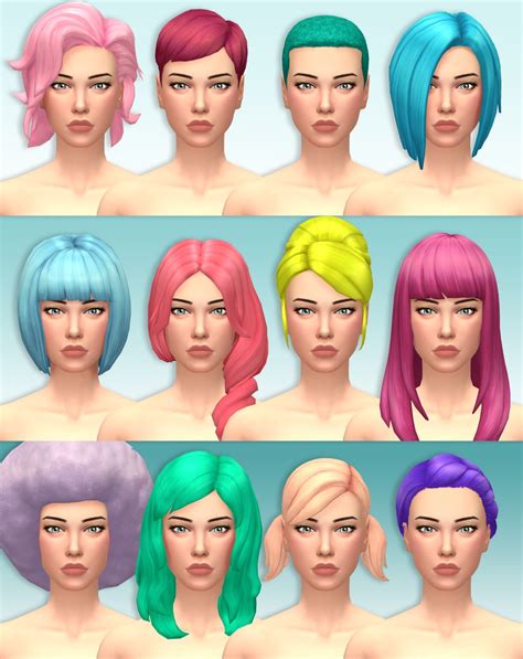 Sims 4 Noodles Base Game Hair Recolor