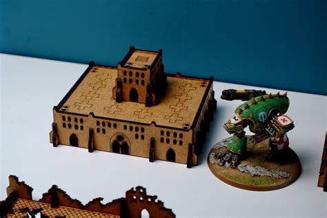 Svg Files For Laser Cut Mdf Buildings For 8mm Tabletop Wargames 3d