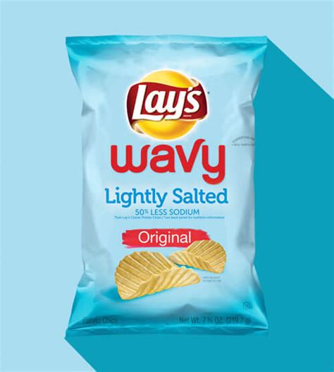 Lays® Wavy Lightly Salted Potato Chips Lays