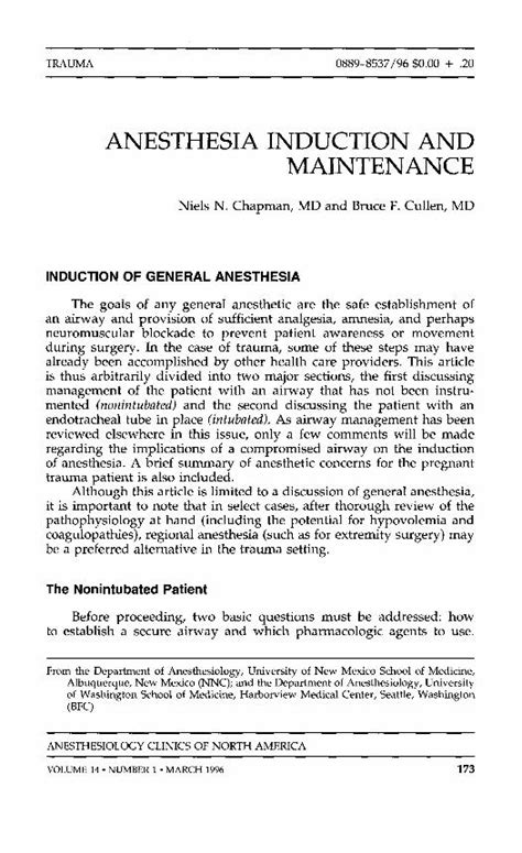 PDF ANESTHESIA INDUCTION AND MAINTENANCE DOKUMEN TIPS