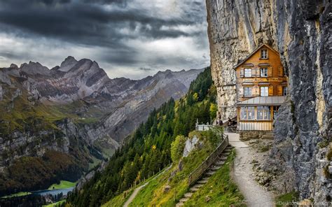 Boarding House In Swiss Alps Wallpapers Desktop Background