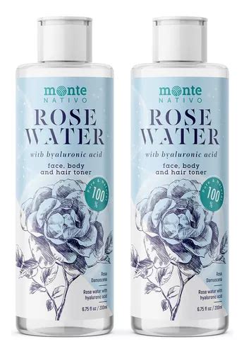 Agua De Rosas Con Acido Hialuronico Hidratante Facial Para M Env O Gratis