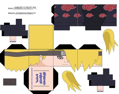 Papercraft Plantillas Anime Naruto Cool Akatsuki Papercraft Anime