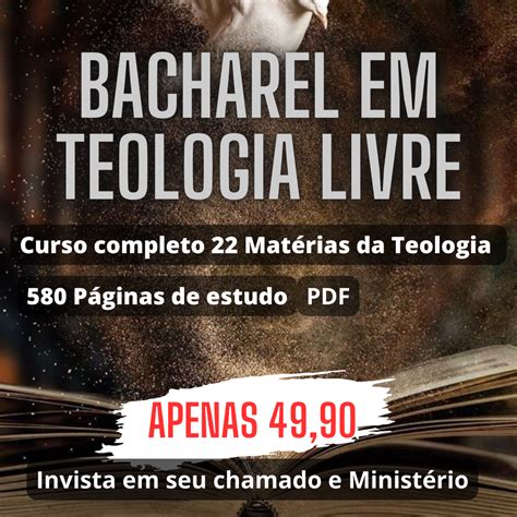 Bacharel Em Teologia Livre PDF Teologia Avançada livre Hotmart