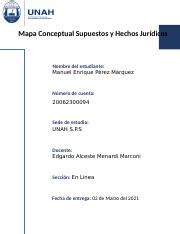 Mapa Conceptual Supuestos Y Hechos Juridicos Docx Mapa Conceptual