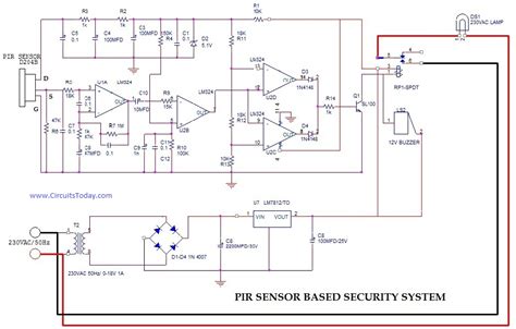 Security Light Wiring Diagram Pir Circuit Diagram