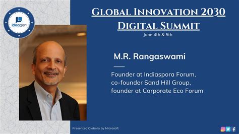 Power Talk M R Rangaswami Ideagen Global Innovation 2030 Digital