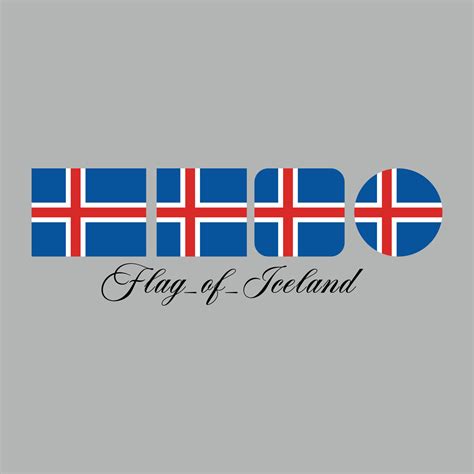 flag of iceland nation design artwork 21854138 Vector Art at Vecteezy