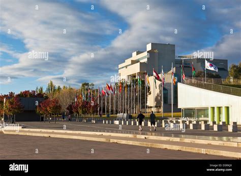 High Court of Australia building and Commonwealth Place. Canberra, Australian Capital Territory ...