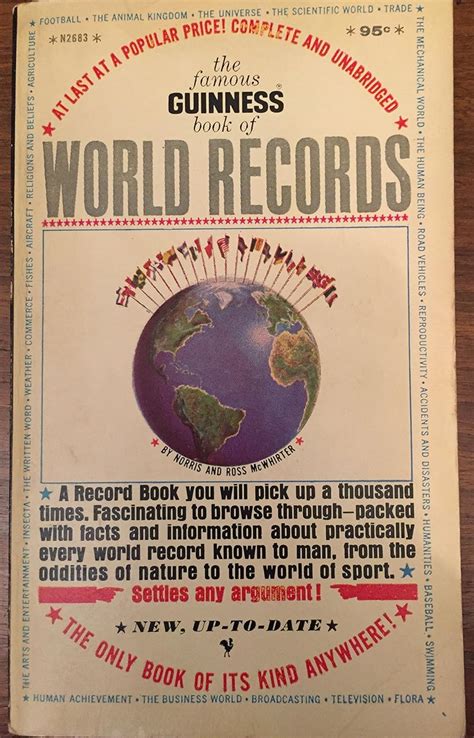 The Famous Guinness Book Of World Records Norris Mcwhirter Ross