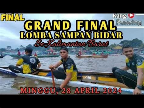 Perebutan Juara Lomba Sampan Bidar Di Desa Sumber Harapan Se