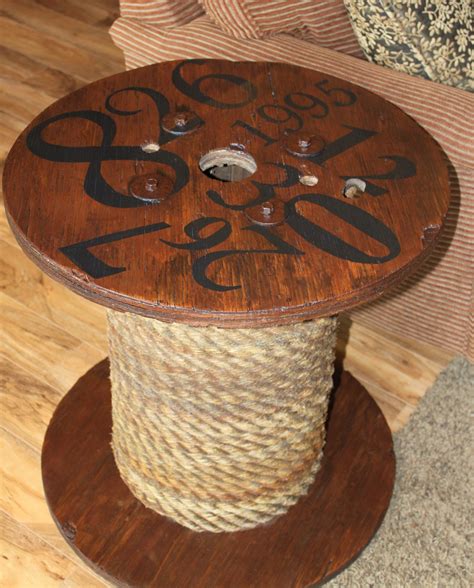 Wooden Spool Table For Sale 20 To 36 Farmhouse Round Wood Spool Table