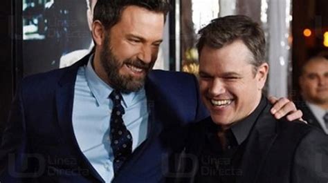 Ben Affleck Y Matt Damon Volverán A Trabajar Juntos