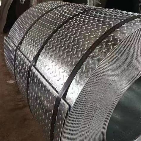 Hot Dipped Galvanized Checkered Steel Sheet Tear Drops Diamond Plate Checkered Steel Plate