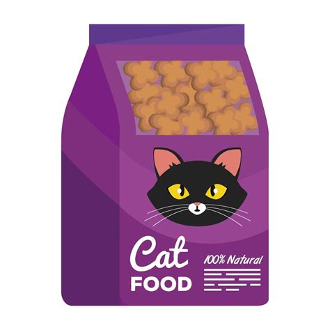 Cat Food Bag Pet Shop Isolated Icon Vector Art At Vecteezy