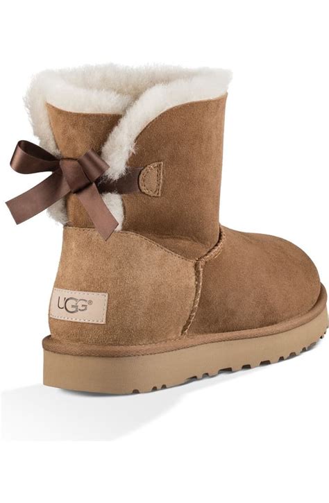 Ugg® Mini Bailey Bow Ii Genuine Shearling Bootie Women Nordstrom Uggs Womens Uggs Ugg Mini