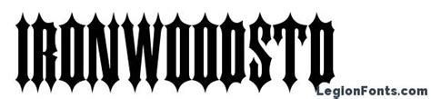 Ironwoodstd Font Download Free Legionfonts