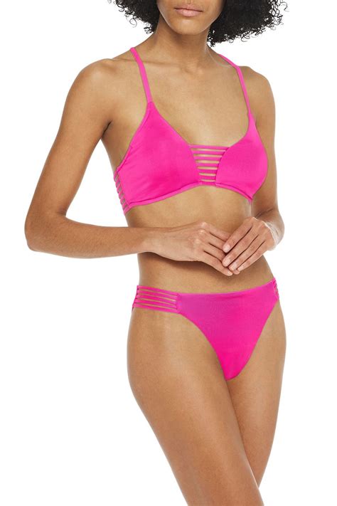 SEAFOLLY Active Multi Rouleau Neon Low Rise Bikini Briefs THE OUTNET