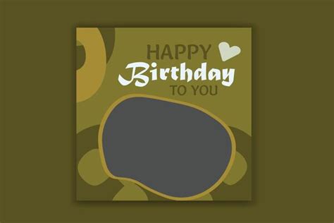 Birthday Card Green Vector Art Icons And Graphics For Free Download