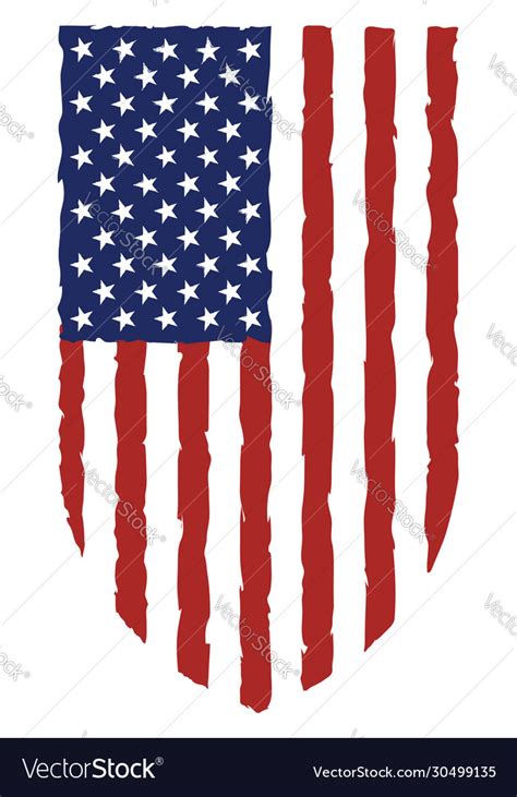 Usa flag grunge Royalty Free Vector Image - VectorStock