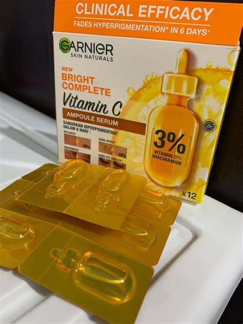 Garnier Bright Complete Vitamin C Ampoule Serum Multipack 1 5ml X 8