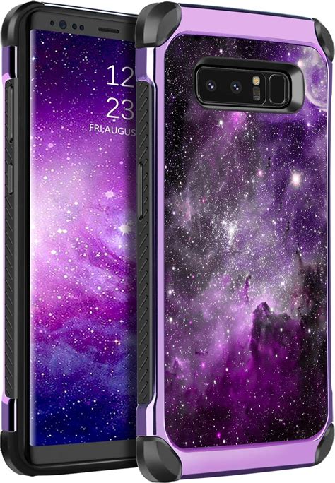 Bentoben For Samsung Galaxy Note 8 Case Slim Fit Glow In The Dark 2 In 1 Heavy Duty