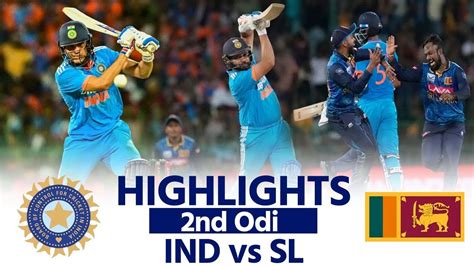 Ind Vs Sl 2nd Odi Match Highlights India Vs Sri Lanka 2nd Odi Highlights Jeffrey Vandersay