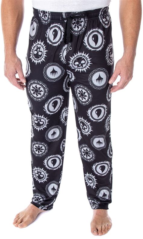 Magic The Gathering Mens Mana Color Logo Symbols Sleep Lounge Pajama