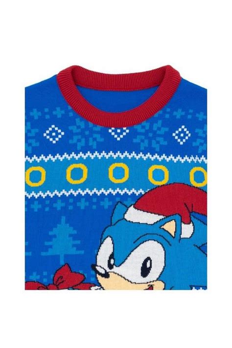 Jumpers And Cardigans Knitted Christmas Jumper Sonic The Hedgehog