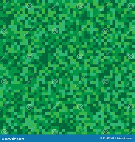 Pixel Art Grass Background Seamless Texture Backdrop Green Square