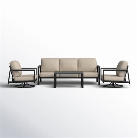 Townsend 4 Piece Sofa Seating Group With Sunbrella Cushions And Reviews Birch Lane