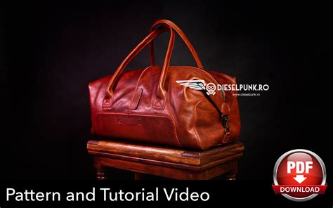 Duffel Bag Pattern Leather Diy Pdf Download Gym Bag Video Tutorial